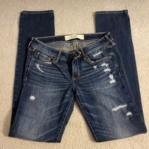 Abercrombie and Fitch low rise skinny jeans